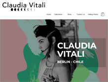 Tablet Screenshot of claudiavitali.com